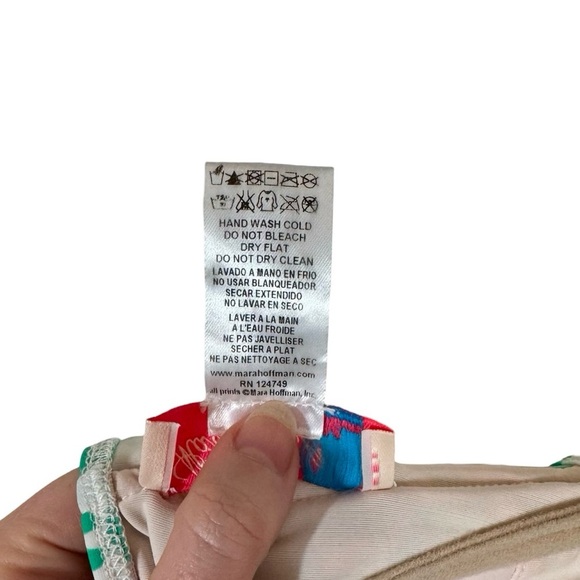 Mara Hoffman Cosmic Fountain Long Line Underwire Cami Bikini Top - Picture 11 of 12